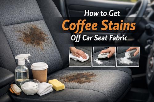 How to get coffee stains off car seat fabric