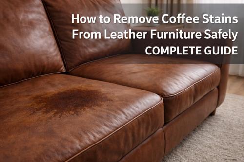 How to remove coffee stains from leather furniture safely