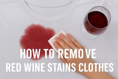 How to remove red wine stains from clothes