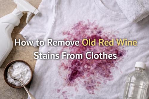 How to remove old red wine stains from clothes