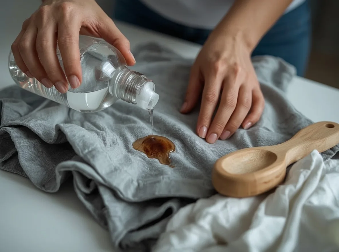 Cleaning bacon grease from clothes with dish soap